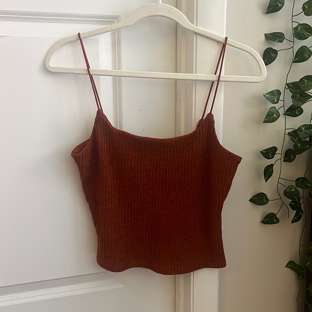 Shein Burnt Orange Crop Top